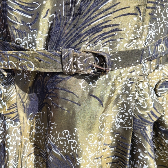 Vintage 1950s Olive Green Prom/Party Dress Size Small Size - Picture 7 of 10